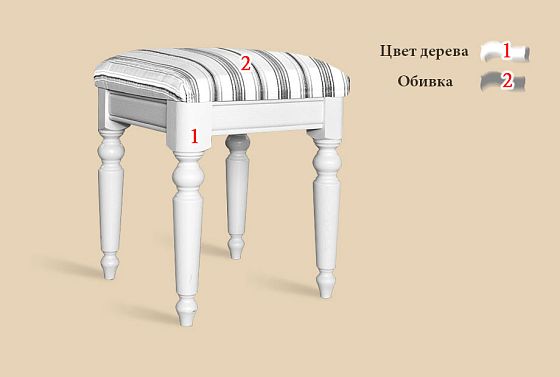 Банкетка "Лика" (маленькая) массив и шпон дуба 2