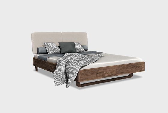 Кровать "Уоллстрит" (мягкое изголовье) массив дуба 3