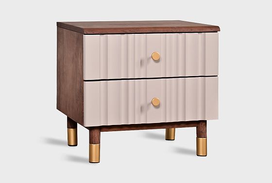 Тумба прикроватная "Меридиан" массив дуба, МДФ 10