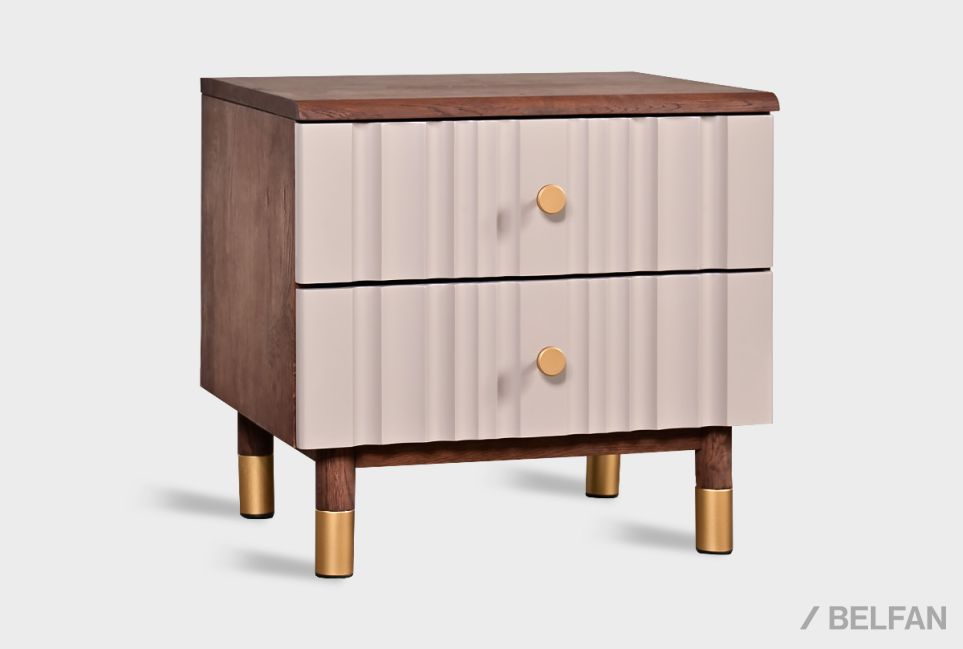 Тумба прикроватная "Меридиан" массив дуба, МДФ 1