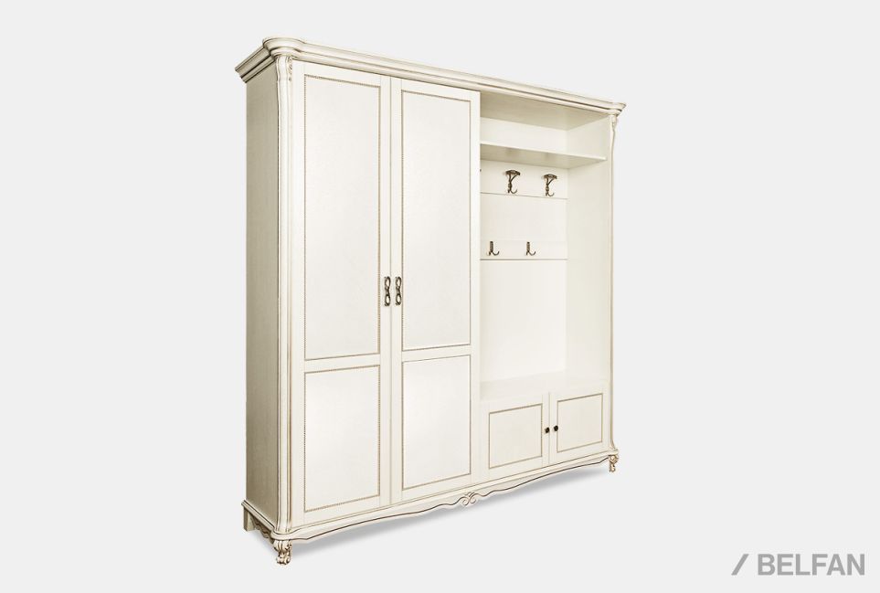 Шкаф комбинированный "Алези 2" массив и шпон дуба 1