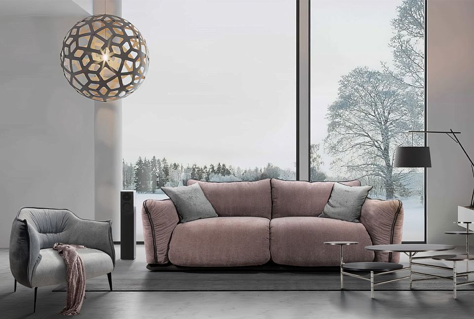 "Ферре" диван 3-х местный; нераскл.; 32; Ideal Bakir 14+Ideal Vizon 13+Enzo 130 (гр.2/Турция)