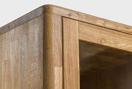 Шкаф с витриной 1-но дв. "Норд" (левый)