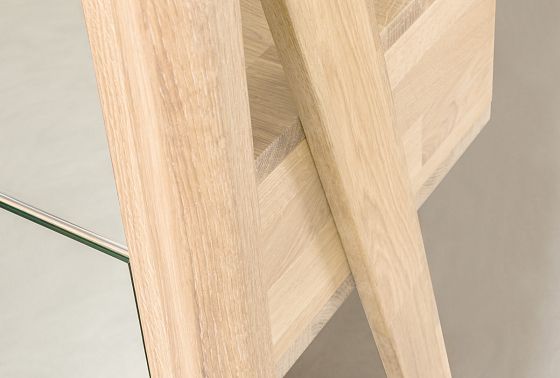 Зеркало напольное "Арт" массив дуба 7