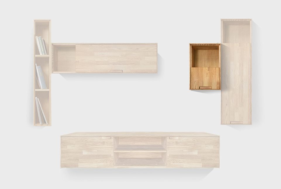 Шкаф навесной "Ирвинг" 60 (правый); бейц-масло