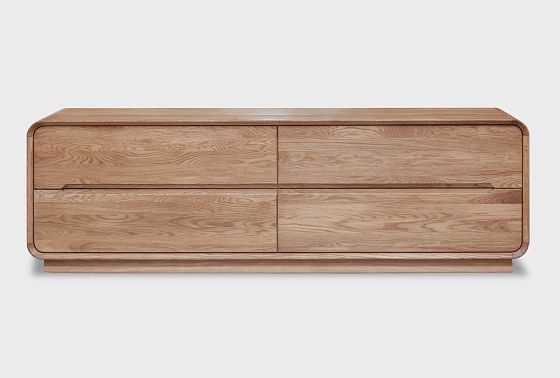 Тумба под ТВ "Монблан" 180 массив дуба 5