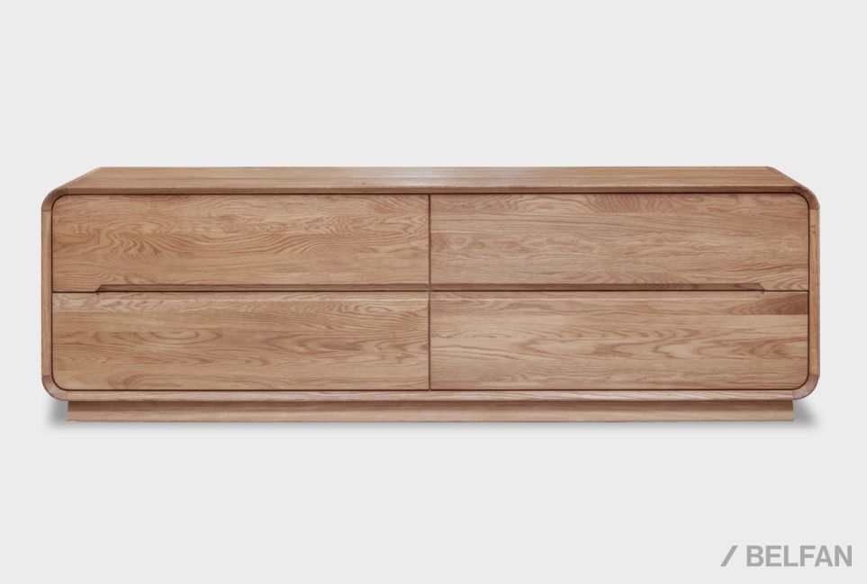 Тумба под ТВ "Монблан" 180 массив дуба 2