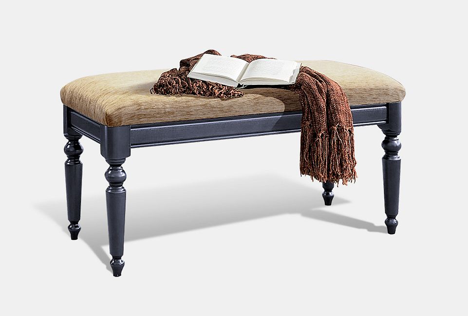 Банкетка "Лика" (большая); табак с тёмной патиной; выберите ткань