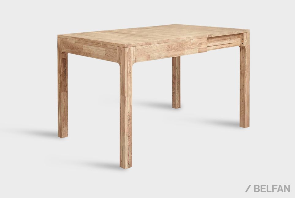 Стол обеденный "Норд" (раскладной) массив дуба 1