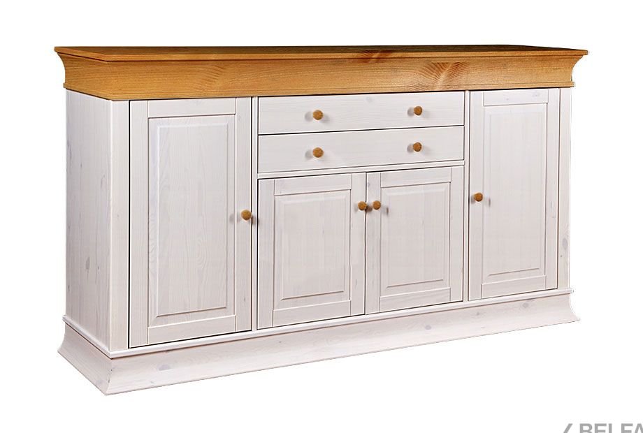 Комод "Бостон-4+2" с гладкой филенкой массив сосны 1