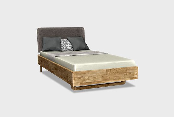 Кровать "Уоллстрит" (мягкое изголовье) массив дуба 3