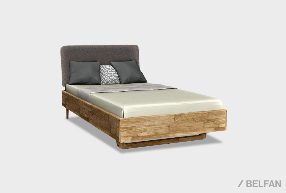 Кровать "Уоллстрит" (мягкое изголовье) массив дуба 1