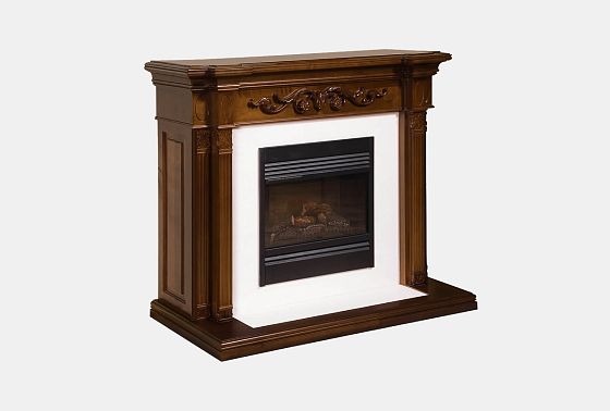 Панель декоративная под камин "Престиж" массив и шпон берёзы 2