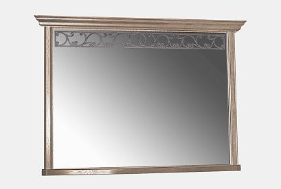 Зеркало "Тэфи" 28; *ММ-210-28; амбэр с белой патиной