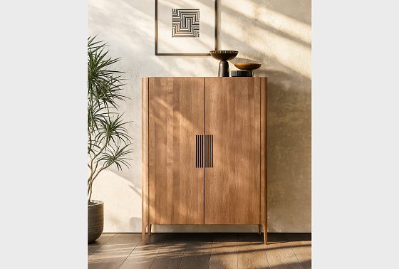 Тумба высокая "Бергамо" массив дуба 11