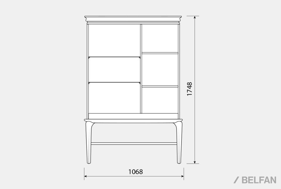Тумба высокая "Алекса" массив и шпон дуба, МДФ 8