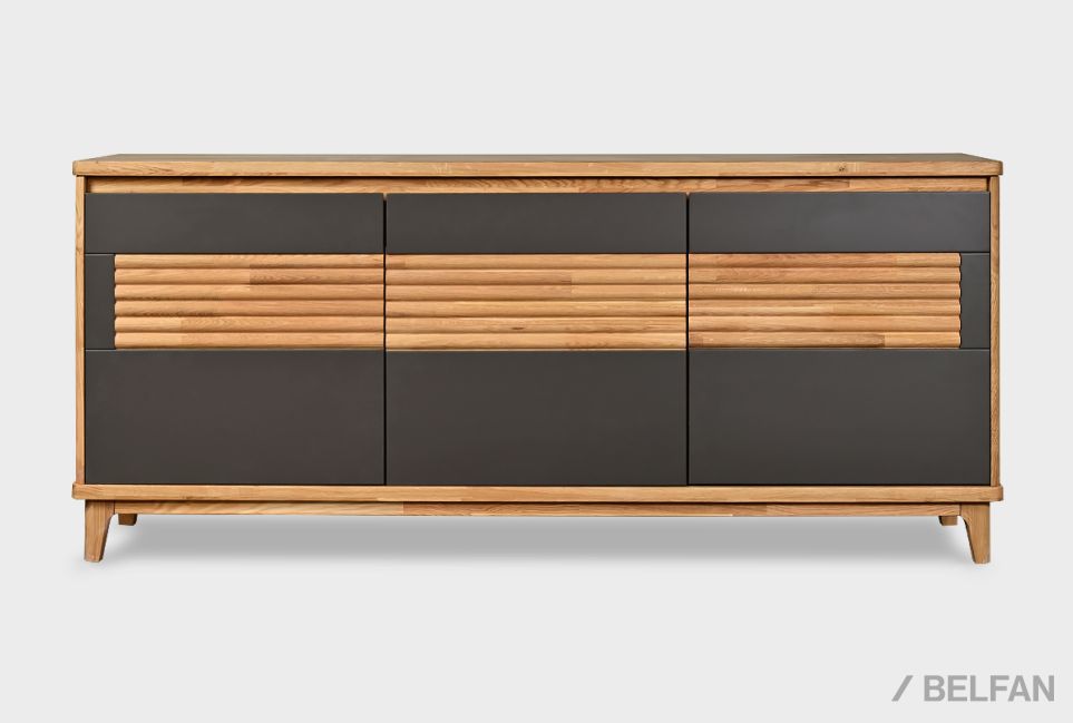 Тумба "Уоллстрит" 3 массив дуба, МДФ 3