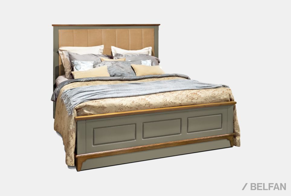 Кровать "Бриансон" массив и шпон дуба, МДФ 2