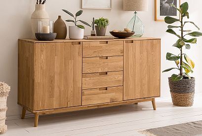 Тумба "Ирвинг" 3; 2 двери, 4 ящика; бейц-масло