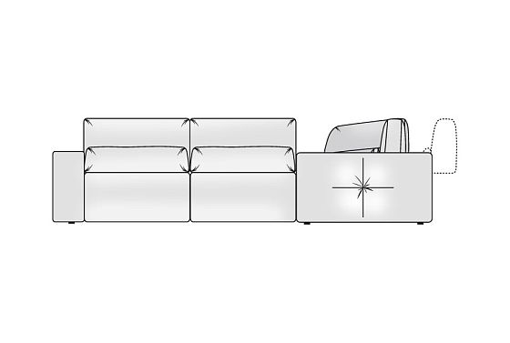 "Бакстер" диван угловой  6