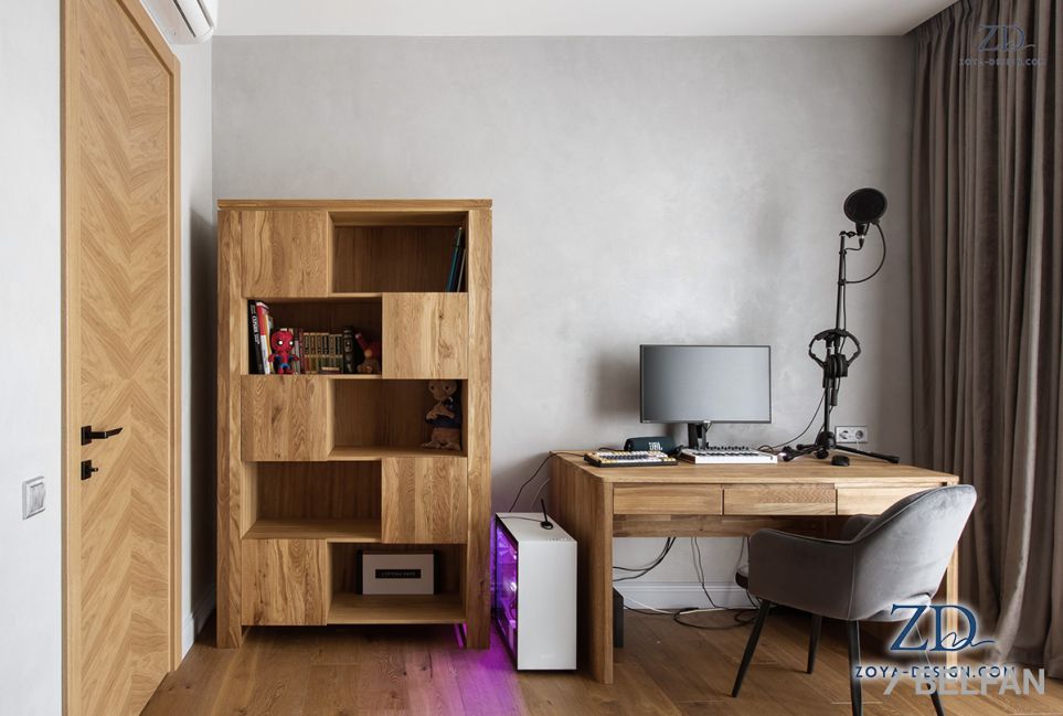 Стеллаж "Берген" В-193 массив и шпон дуба 7