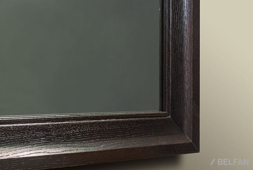 Зеркало "Соната" (без декора) прямоугольное массив и шпон дуба 2