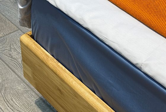 Кровать "Уоллстрит" (мягкое изголовье высокое) массив дуба 8