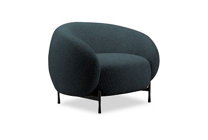 "Ливерпуль" кресло; нераскл.; 12; металл черный; Pushe 08  (гр. 1/МТХ)