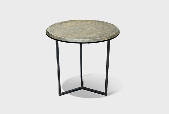 Стол журнальный "Арт" круглый 40 массив дуба, металл 6