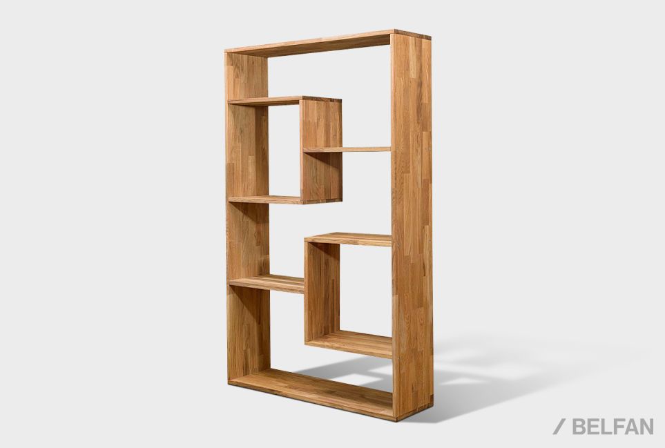 Стеллаж "Арт" (фигурный) массив дуба 1