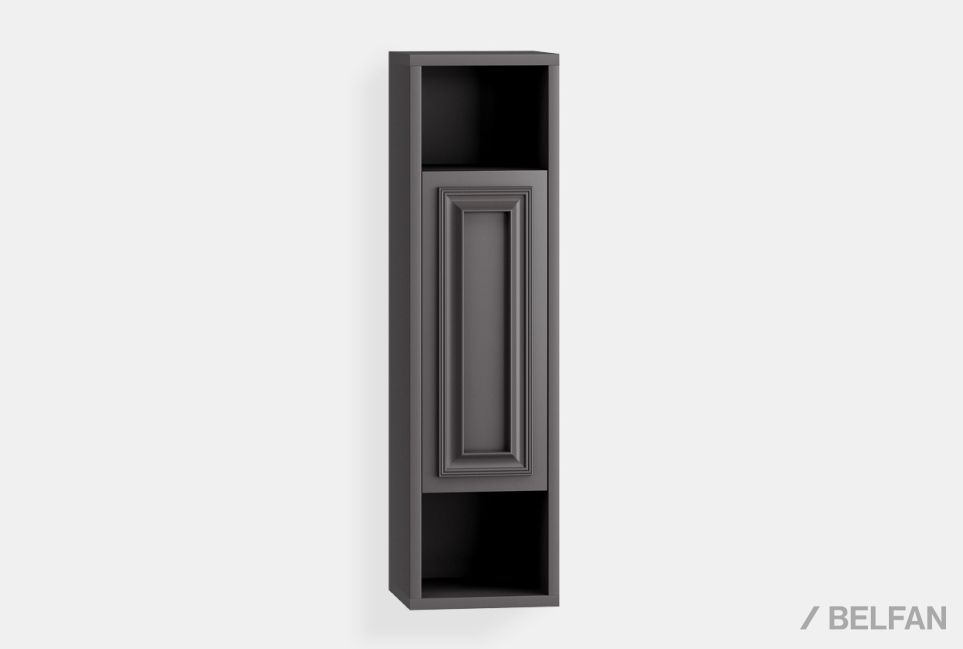 Шкаф настенный "Сакраменто" (правый) массив и шпон дуба, МДФ 1