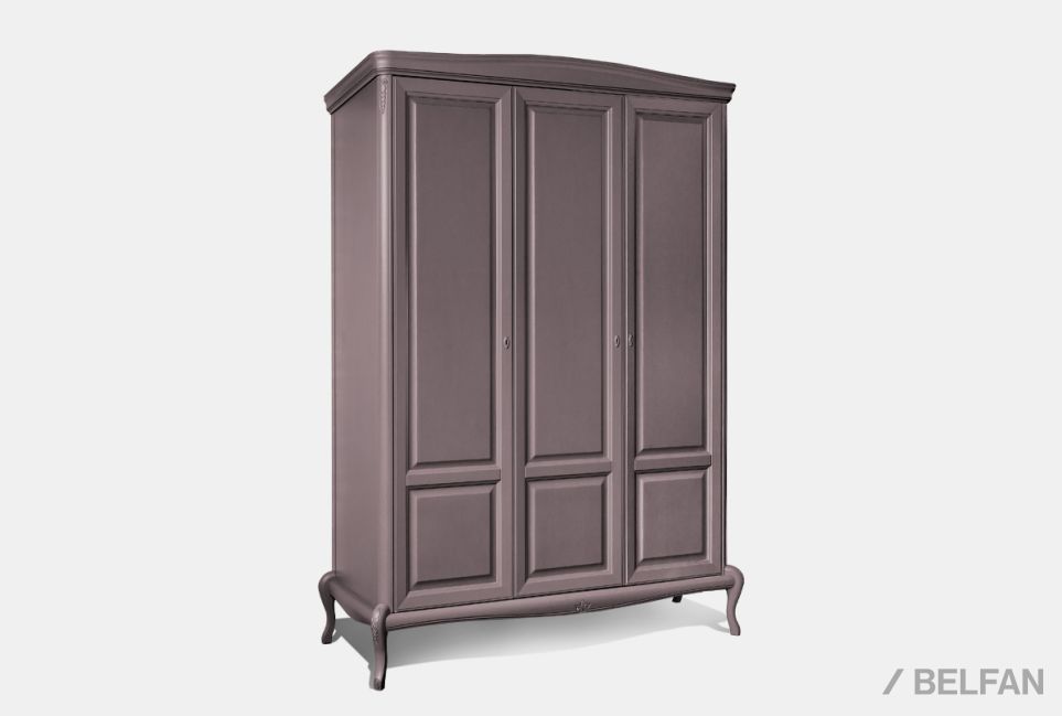 Шкаф для одежды "Флерон" 3-х дв. массив и шпон дуба 1