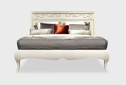 Кровать "Соната" с декором (низкое изножье)