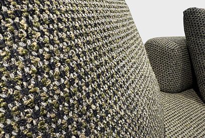 "Инфинити" диван модульный; нераскл.; 13+15; хром темный; 6007-9903+Unica Bison (гр. 2/БК)