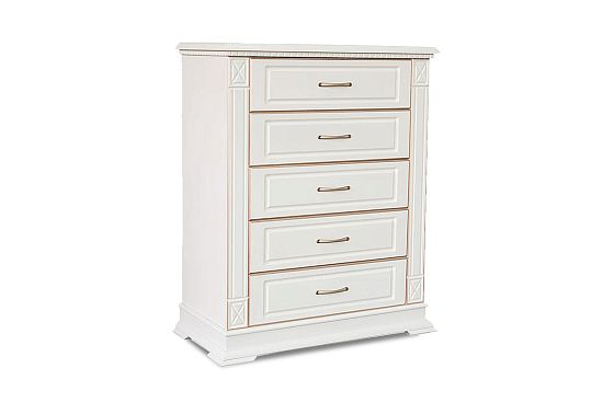 Комод высокий «Верди Люкс» массив и шпон дуба 4