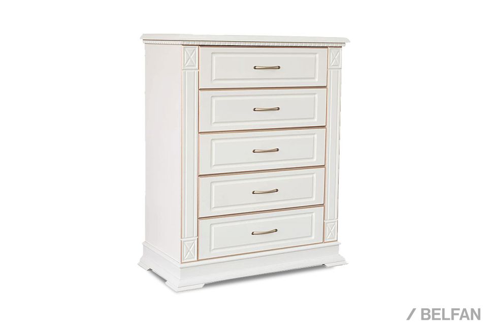 Комод высокий «Верди Люкс» массив и шпон дуба 1