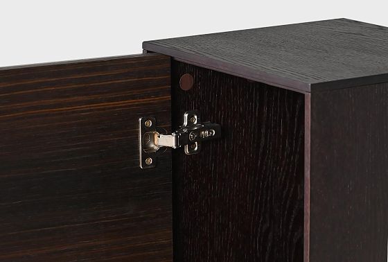 Шкаф настенный с зеркалом "Монреаль" (левый) шпон дуба, МДФ 9