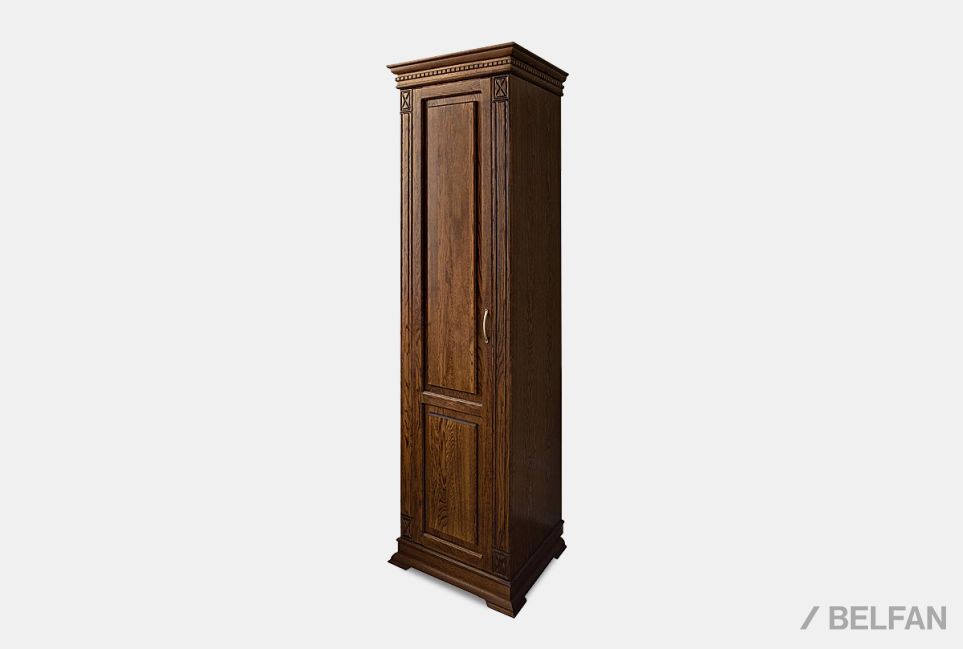 Шкаф 1-но дверный "Верди Люкс" массив и шпон дуба 1