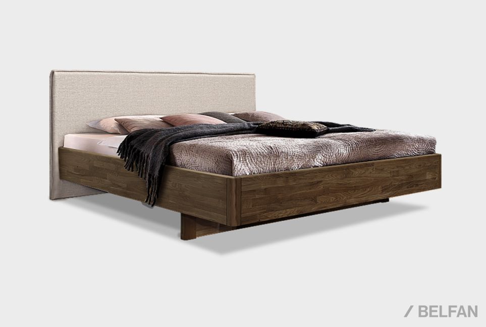 Кровать "Норд" (мягкое изголовье) массив дуба 1