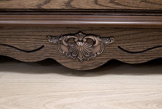 Стол письменный "Алези" с приставкой массив и шпон дуба 4