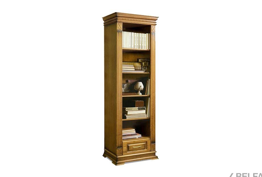 Стеллаж "Верди Люкс 1" массив и шпон дуба 1