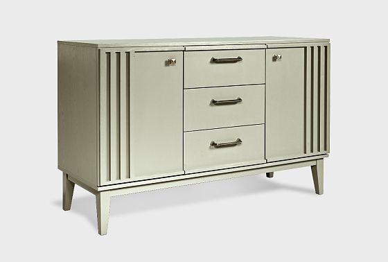 Тумба 3-х секционная "Чикаго" массив и шпон дуба 9