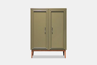 Тумба высокая "Сакраменто"; *А-016.82; олива, орех