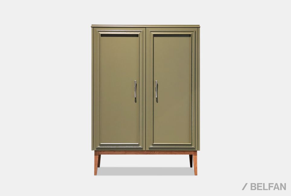 Тумба высокая "Сакраменто" массив и шпон дуба, МДФ 3