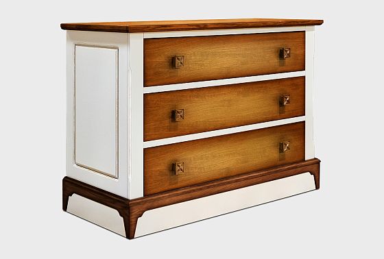 Комод "Бриансон" массив и шпон дуба, МДФ 4
