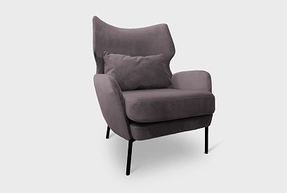 "Вавилон" кресло; нераскл.; 12; чёрный; Vogue 14 (гр.1/МТХ)