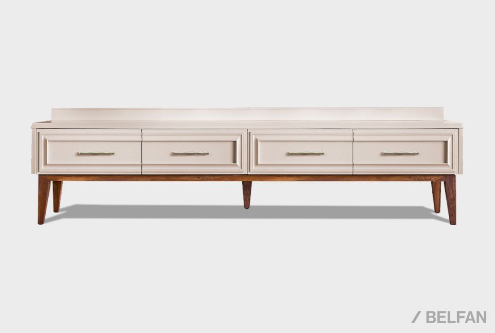 Тумба под ТВ "Сакраменто" 4 массив и шпон дуба, МДФ 2