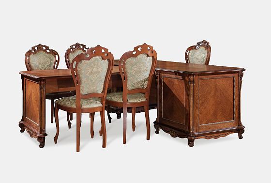 Стол письменный "Алези" с приставкой массив и шпон дуба 4