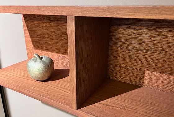 Полка настенная "Сакраменто" МДФ, шпон дуба 10