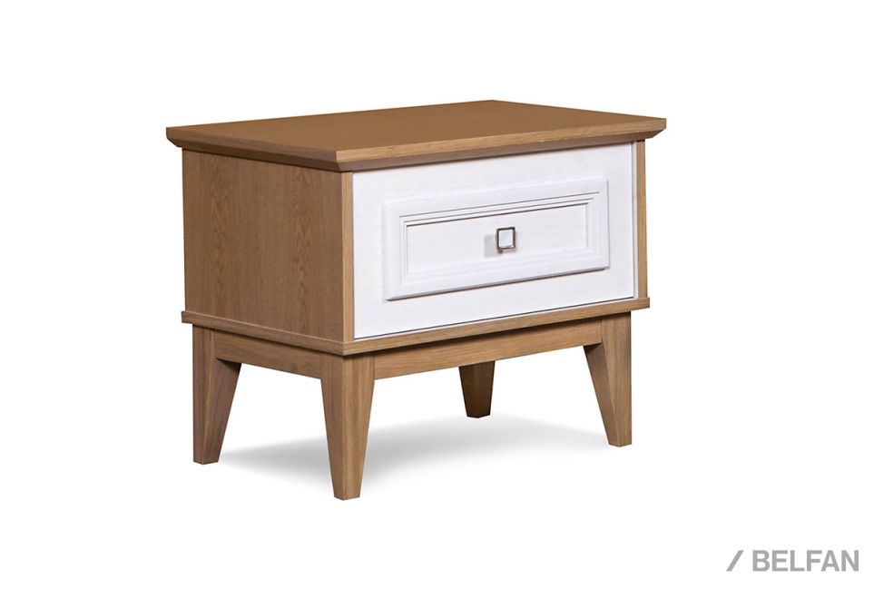 Тумба прикроватная "Кённинг" массив и шпон дуба, МДФ 1